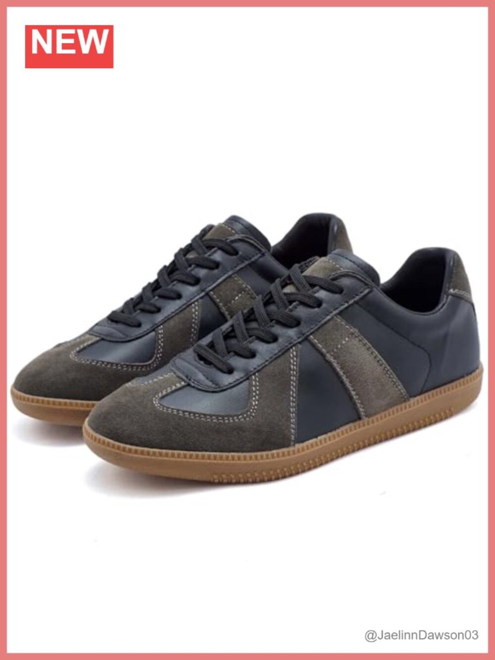 Faux Leather Lightweight Casual Skateboarding Shoes, Anti-Slip Walking Shoes